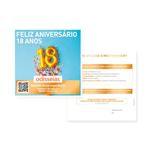 Feliz Aniversário 18 Anos | 2500  Experiências