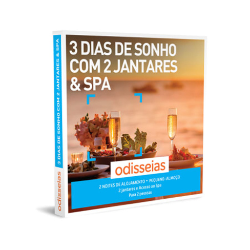 3 Dias de Sonho com 2 Jantares & Spa | 80 Estadias à Escolha