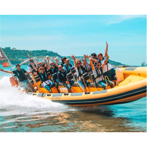 Passeio de Speedboat Privad... Passeio de Speedboat no Rio Tejo | Até 18 Pessoa