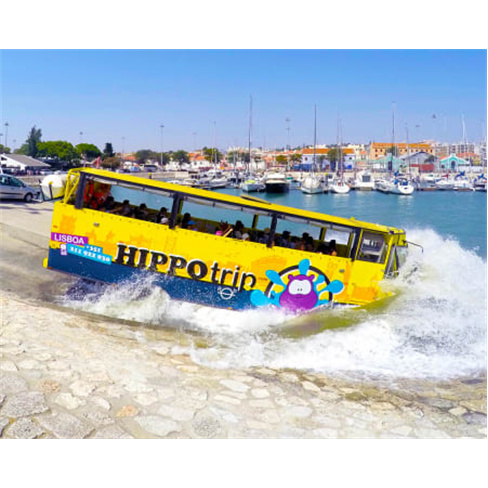 HIPPOtrip | Passeio em Lisboa em Veículo Anfíbio com "Mergulho" no Rio Tejo
