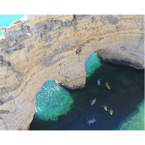 Passeio de Caiaque ou Stand Up Paddle pelas Grutas de Benagil | Diversão no Alg