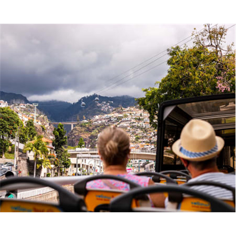 Tour Funchal + Câmara de Lo...o | Yellow Bus Bilhete de Adulto | Válido 48 Hor