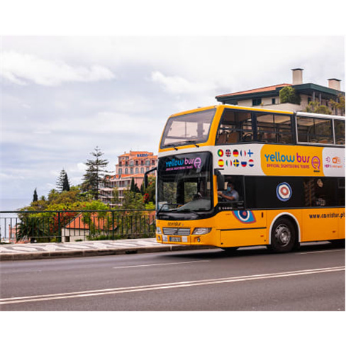 Tour Funchal + Câmara de Lo...o | Yellow Bus Bilhete de Adulto | Válido 48 Hor