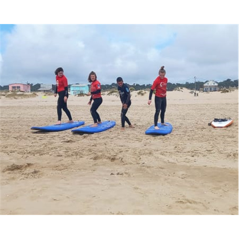 Aula de Surf ou Bodyboard a Dois na Costa da Caparica | Ondas d'Aventura