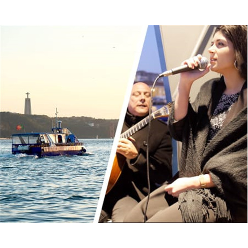Fado no Tejo: Cruzeiro c/ Bebida | 1 Hora | Lisboat Criança" (62 caracteres)