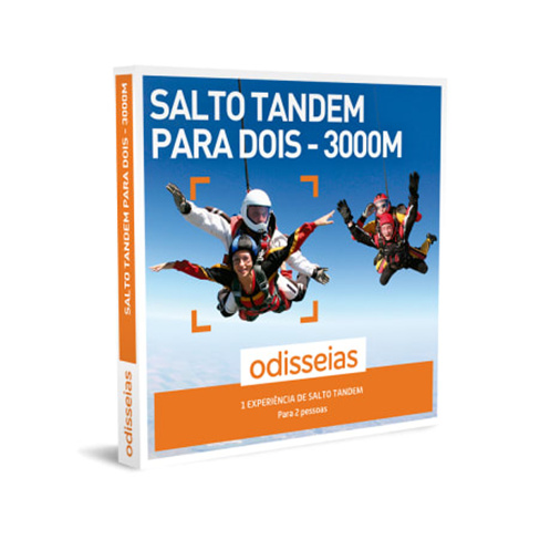 Salto Tandem a 3.000 Metros para Dois | 4 Locais à Escolha