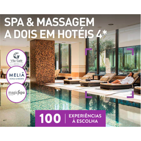 Spa & Massagem a Dois em Hotéis 4* | 100 Experiências à Escolha