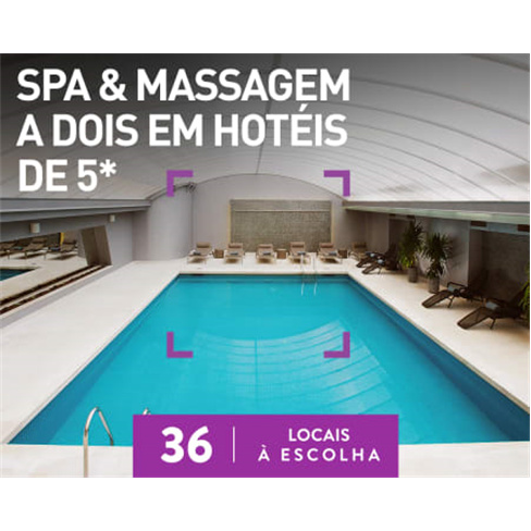 Spa & Massagem a Dois em Hotéis de 5* | 39 Locais à Escolha