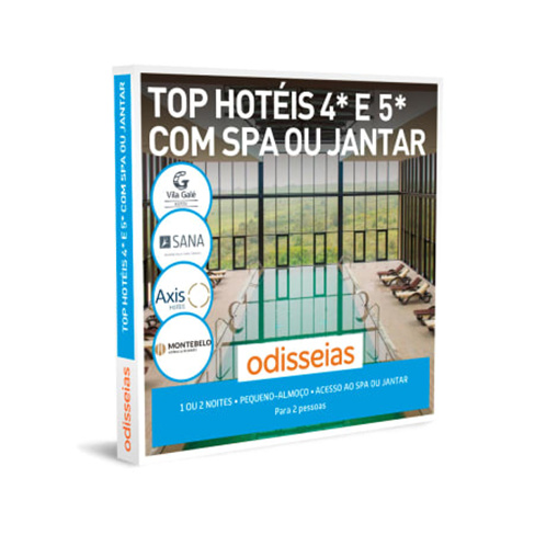 Top Hotéis 4* e 5* com Spa ou Jantar | 50 Estadias à Escolha