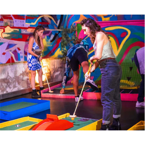 Minigolfe Indoor: Diversão no Cais do Sodré! Bilhete Criançann58 caracteres