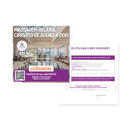 Massagem Relax a Dois + Circuito de Águas | Satsanga SPA Vila Galé | 10 Escolh