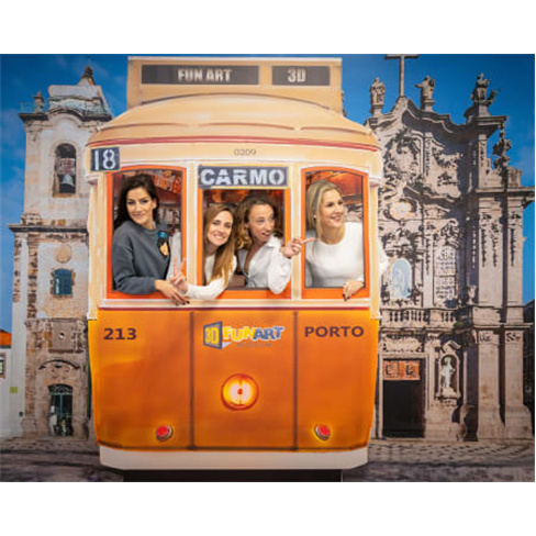 Visita ao Museu 3D Fun Art Porto: Ilusões Óticas! (2 Ad. + 2 Crianças)