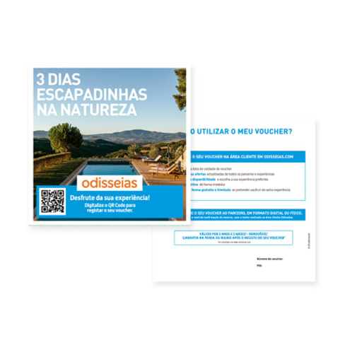 3 Dias Escapadinhas na Natureza | 95 Estadias à Escolha