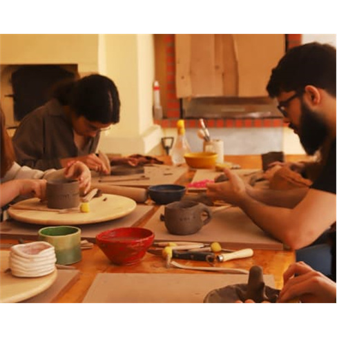 Clay&Food | Workshop de Cerâmica com Lanche de Pizza | The Green Studio - Almad
