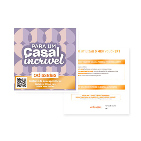 Para um Casal Incrível | 4500 Experiências à Escolha