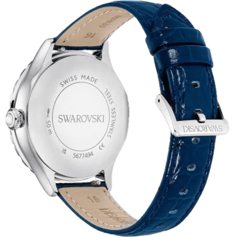 Relógio Octea Moon Fabrico suíço, Lua, Pulseira de couro, Azul