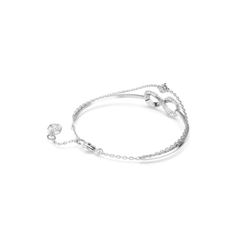 Bracelete Hyperbola Infinity, Branca, Lacado a ródio