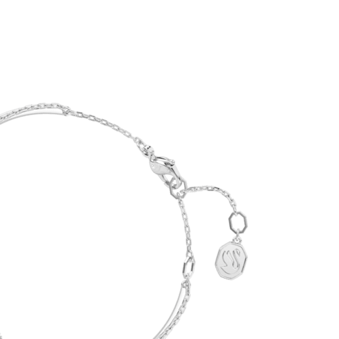 Bracelete Hyperbola Infinity, Branca, Lacado a ródio