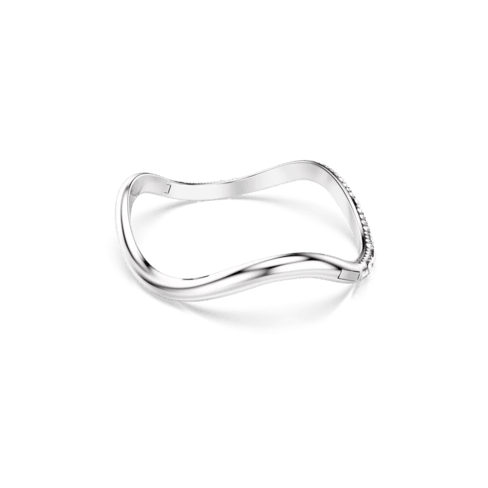 Bracelete Sublima Lapidação redonda, Branca, Lacado a ródio