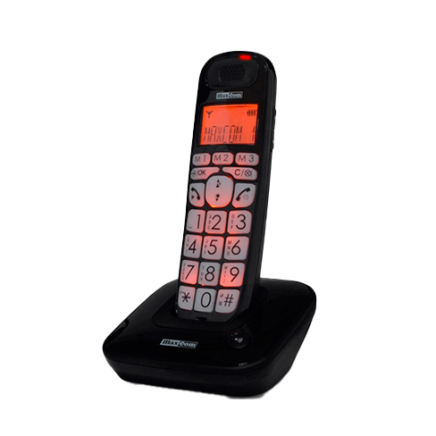 Telefone Fixo Sem Fios Maxcom MC6800 Preto