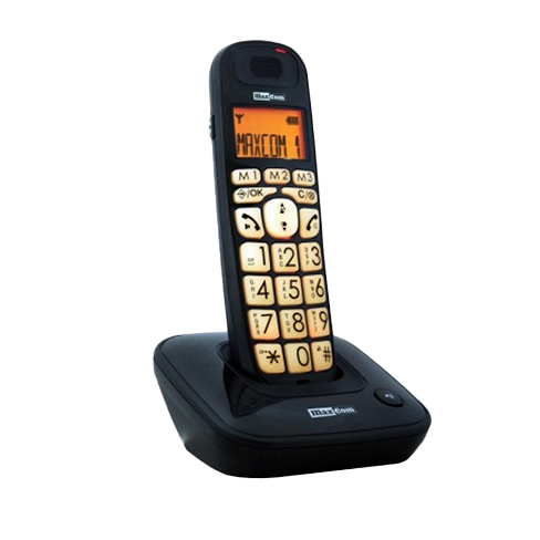 Telefone Fixo Sem Fios Maxcom MC6800 Preto