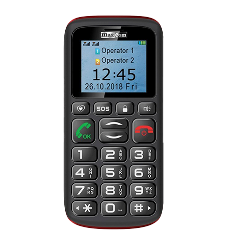 Telemóvel Maxcom MM428L Preto/Vermelho