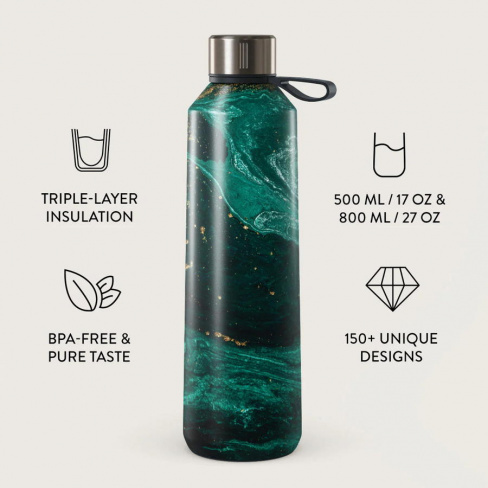 Burga - Water Bottle 500ml (emerald)