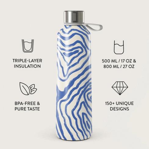 Burga - Water Bottle 500ml (seven seas)