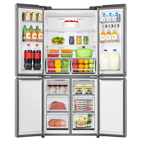 Frigorífico Americano Hisense RQ5P470SEIE - 178.5 cm, 483 L, No Frost, Cinzento