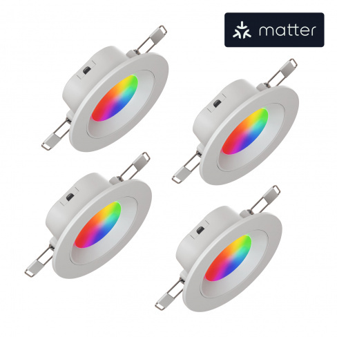 Nanoleaf - Foco embutir Essentials Downlight 3 matter (4x)
