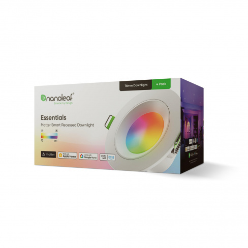 Nanoleaf - Foco embutir Essentials Downlight 3 matter (4x)
