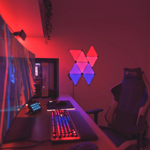 Nanoleaf - Shapes Triangles Kit Black (starter+9 panels)