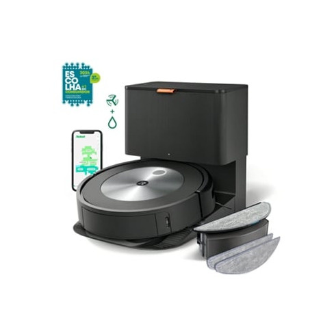 Aspirador Robô IROBOT Roomba Combo J5+ MAX (2-em-1 - Grafite)