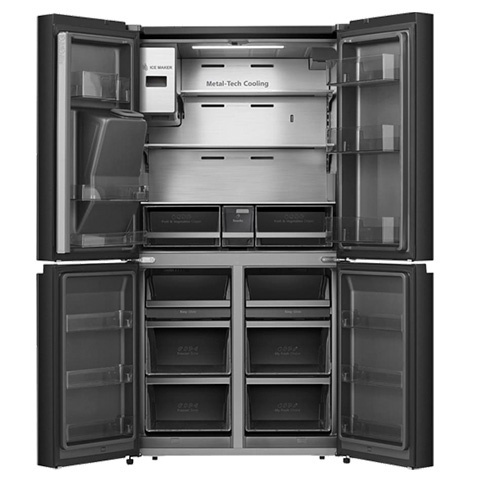 Frigorífico Americano Hisense RQ760N4IFE - No Frost, 577L, Preto