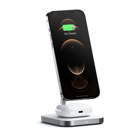 Satechi - 2-in-1 Magnetic Wireless Charging Stand