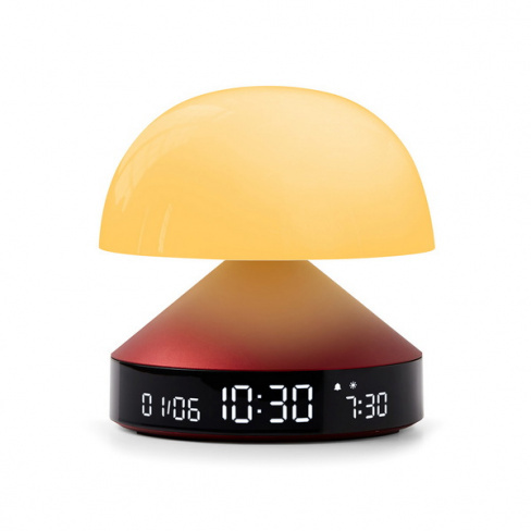 Lexon - Candeeiro/despertador Mina Sunrise (dark red)