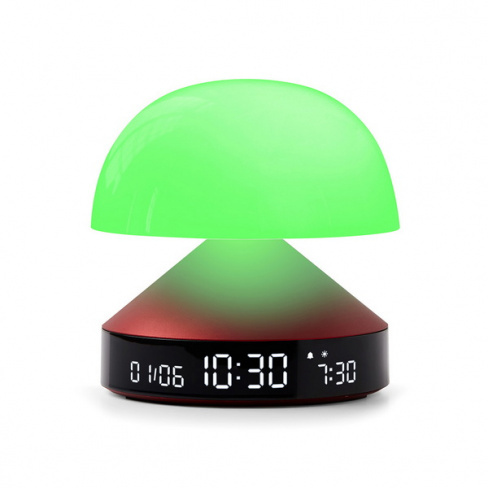 Lexon - Candeeiro/despertador Mina Sunrise (dark red)