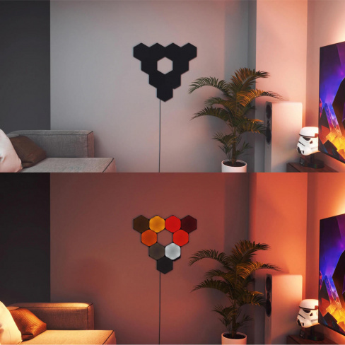 Nanoleaf - Shapes Hexagons Kit Black (starter+9 panels)