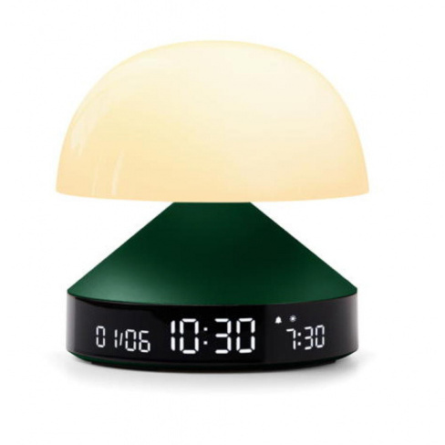 Lexon - Candeeiro/despertador Mina Sunrise (dark green)