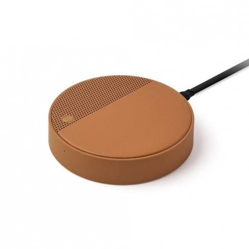 Lexon - Carregador Qi + Coluna Som Oslo Energy+ (camel)