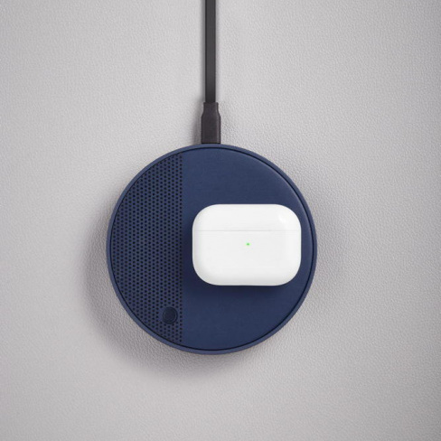 Lexon - Carregador Qi + Coluna Som Oslo Energy+ (dark blue)