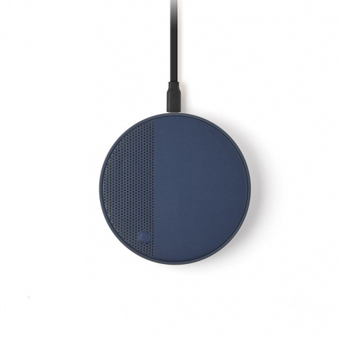 Lexon - Carregador Qi + Coluna Som Oslo Energy+ (dark blue)
