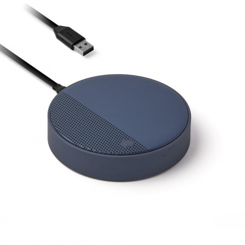 Lexon - Carregador Qi + Coluna Som Oslo Energy+ (dark blue)