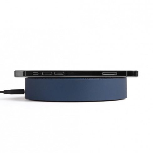 Lexon - Carregador Qi + Coluna Som Oslo Energy+ (dark blue)