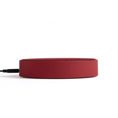Lexon - Carregador Qi + Coluna Som Oslo Energy+ (dark red)