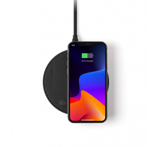 Lexon - Carregador Qi + Coluna Som Oslo Energy+ (black)