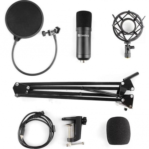 Sandberg - Streamer USB Microphone Kit