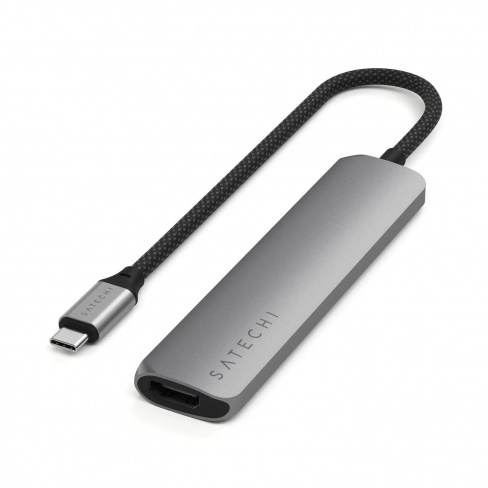 Satechi - USB-C Slim Multiport Adapter 6in1 (space grey)