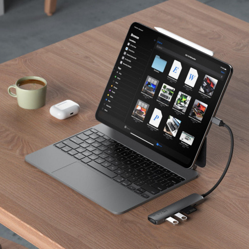 Satechi - USB-C Slim Multiport Adapter 6in1 (space grey)