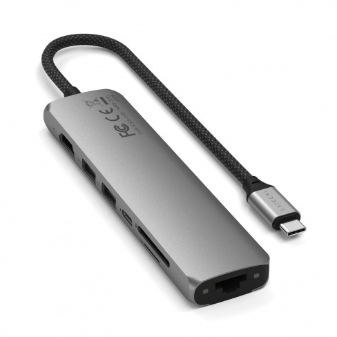 Satechi - USB-C Slim Multiport Adapter 7in1 (space grey)